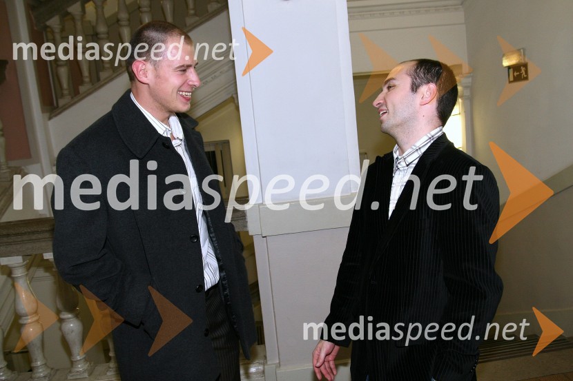 Matej Prelog, veslač in Gregor Zafošnik, državni reprezentant v namiznem tenisuModna revija Modni vulkan