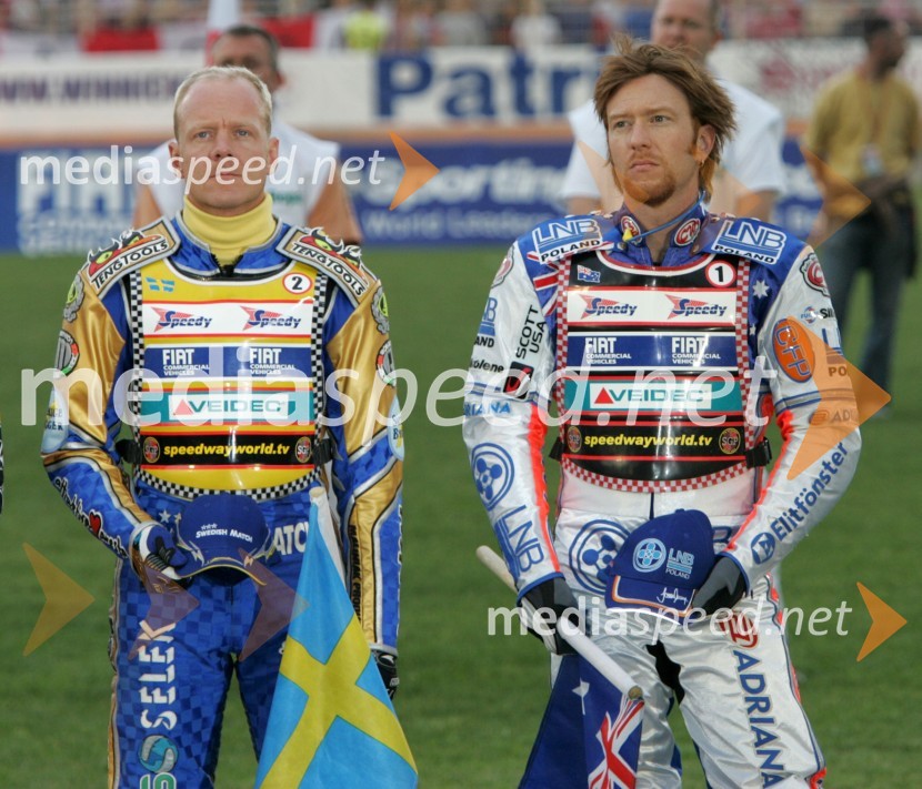 Tony Rickardsson, Švedska in Jason Crump, AvstralijaSPEEDWAY, Speedway Grand Prix - VN Poljske 2005 dirka