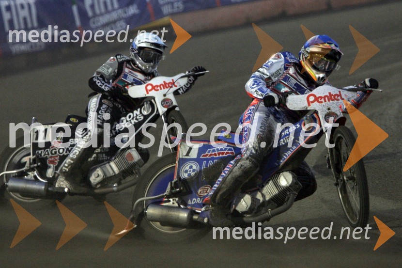 Lee Richardson, Velika Britanija in Jason Crump, AvstralijaSPEEDWAY, Speedway Grand Prix - VN Poljske 2005 dirka