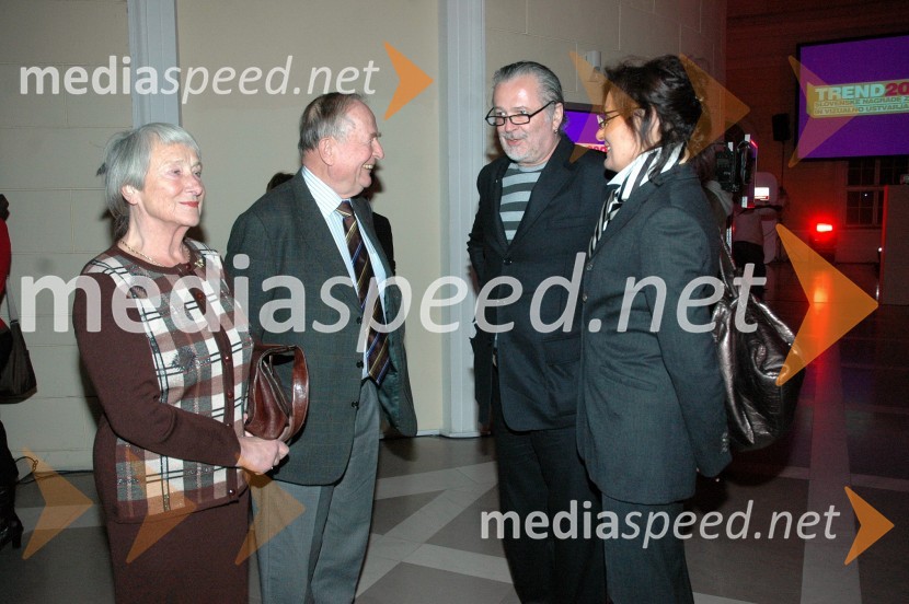 ... in Jani Bavčer, predsednik Rotary Club Ljubljana z ženoPodelitev nagrad za modno in vizualno ustvarjalnost Trend 2007
