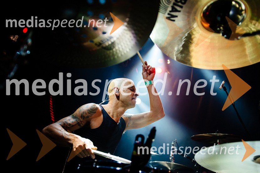  Roman Ratej, bobnar, skupina Šank RockLaško Pivo in cvetje 2016, sobota