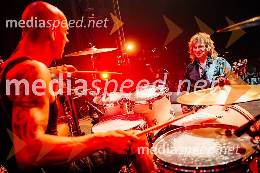  Roman Ratej, bobnar, skupina Šank Rock;  Cveto Polak, skupina Šank RockLaško Pivo in cvetje 2016, sobota