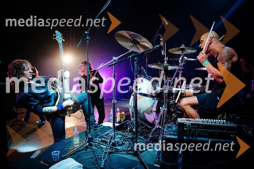  Cveto Polak, skupina Šank Rock;  Bor Zuljan, kitarist, Šank rock;  Roman Ratej, bobnar, skupina Šank RockLaško Pivo in cvetje 2016, sobota