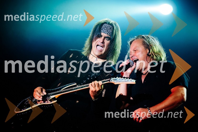  Bor Zuljan, kitarist, Šank rock;  Matjaž Jelen, pevec, skupina Šank RockLaško Pivo in cvetje 2016, sobota