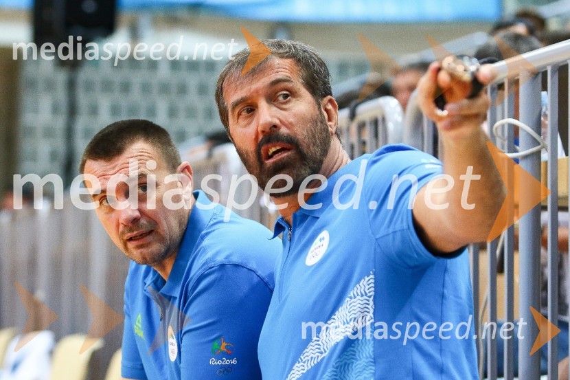  Uroš Šerbec, rokometaš;   Veselin Vujović, selektor, Rokometna reprezentance SlovenijePrijateljska rokometna tekma med Slovenijo in Hrvaško
