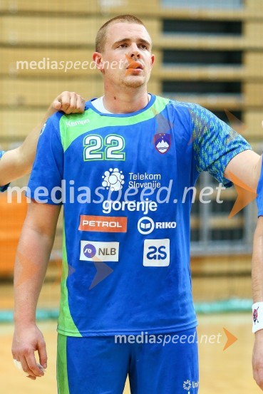  Matej Gaber, rokometašPrijateljska rokometna tekma med Slovenijo in Hrvaško