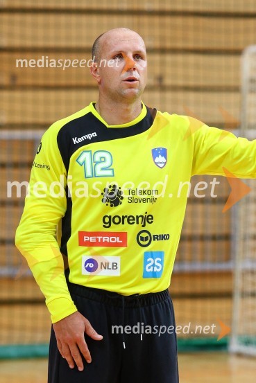  Gorazd Škof, vratarPrijateljska rokometna tekma med Slovenijo in Hrvaško