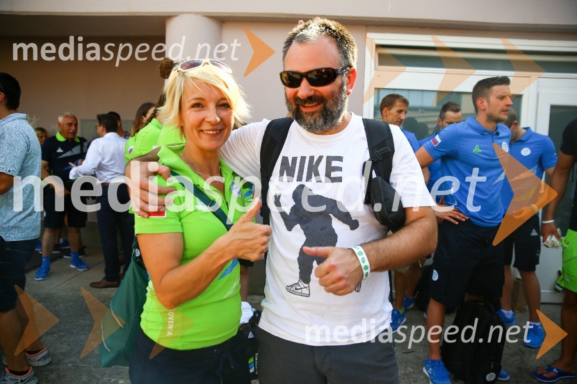  Nežka Poljanšek, fizioterapevtka;  Aleš Smrekar, novinarPredstavitev olimpijske reprezentance Slovenije - Rio 2016