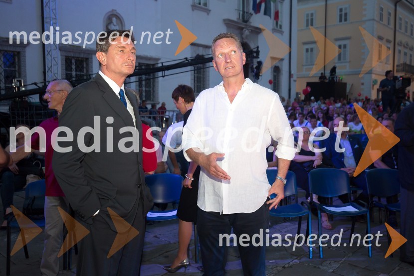  Borut Pahor, predsednik Republike Slovenije;  Boris Popovič, župan KopraPredstavitev olimpijske reprezentance Slovenije - Rio 2016