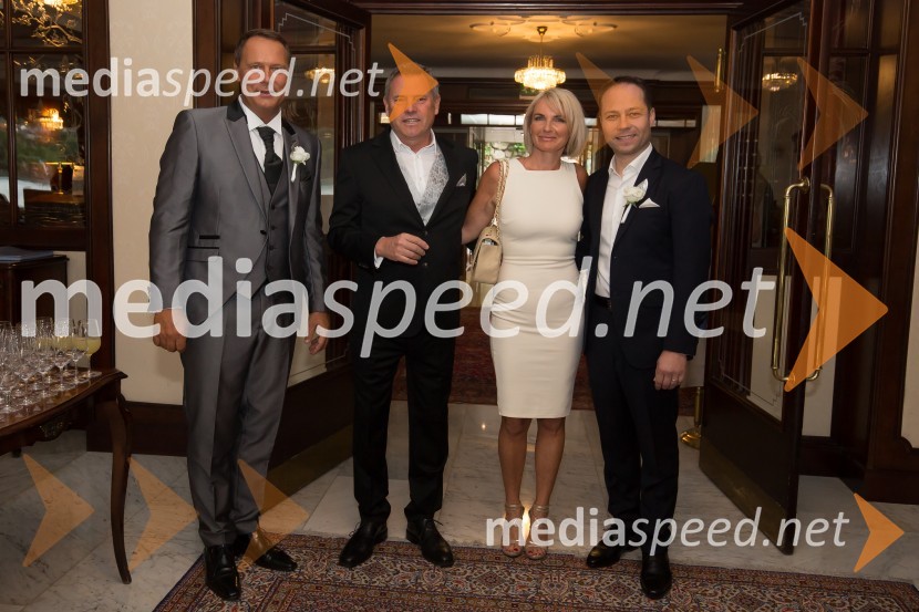dr. Andrej Vizjak, ustanovitelj in partner AV.consulting;  Igor Vugrinec;  Barbara Vugrinec;  Matjaž Zadravec, predsednik Royal Vision GroupPoroka Sonja Bajc in Andrej Vizjak