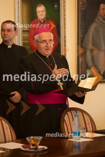 msgr. Stanislav  Zore, ljubljanski nadškof,metropolitEkumensko srečanje v Ljubljani