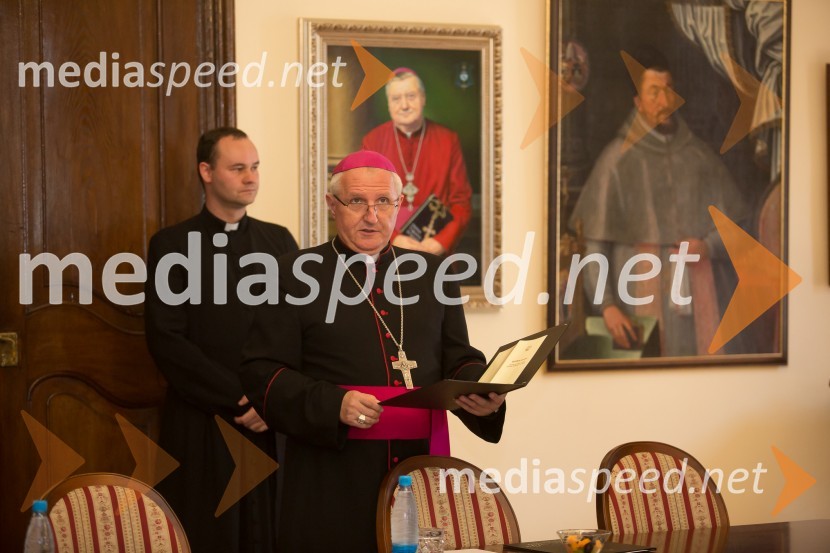 msgr. Stanislav  Zore, ljubljanski nadškof,metropolitEkumensko srečanje v Ljubljani
