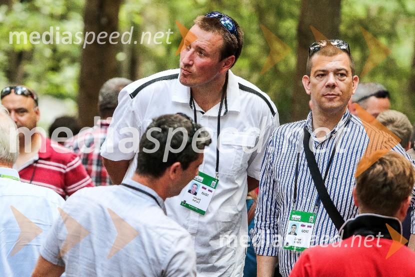  Matjaž Smodiš, nekdanji košarkar;  Dušan ČerneSlovesnost ob 100. obletnici Ruske kapelice