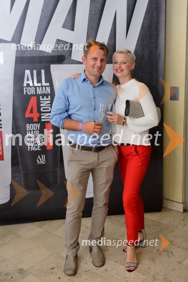 Gregor Senekovič, direktor, VAR d.o.o.;  Nataša Sušnik JelerVIP After Basketball Party