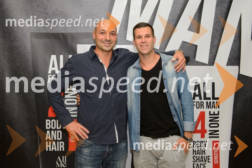  Žiga Ravnikar, direktor, All Me Europe;  Sani  Bečirović, košarkarVIP After Basketball Party