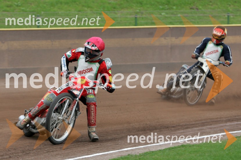 Davor Volk, AMD Krško in Marko Oto, SK Prelog HrvaškaSPEEDWAY, 7. dirka za DP