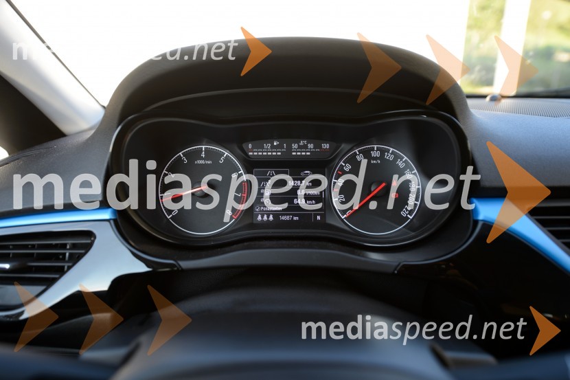 Opel Corsa 1.4 ECOTEC Easytronic Color Edition, merilniki kot v OPC-jkiOpel Corsa 1.4 ECOTEC Easytronic Color Edition, mediaspeed test