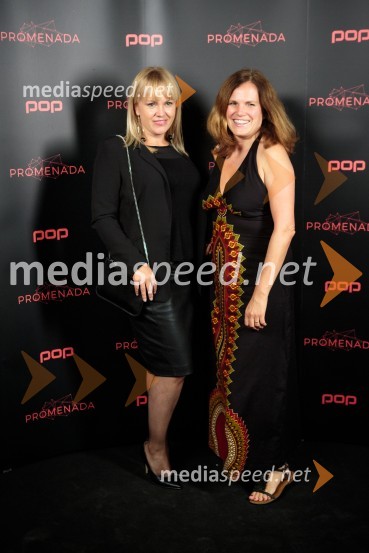  Alenka Grobelnik Reberšek, marketing, Grawe zavarovalnica d.d.;  Vera Kocbek, vodja marketinga, Grawe zavarovalnica d.d.POP Promenada 2016