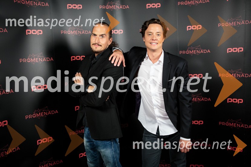  Vid  Valič, stand-up komik, voditelj;  Domen Valič, igralecPOP Promenada 2016