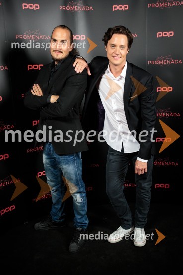  Vid  Valič, stand-up komik, voditelj;  Domen Valič, igralecPOP Promenada 2016