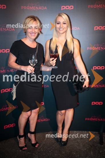  Nina Valant;  Katja Benčina, novinarka Vizita.siPOP Promenada 2016