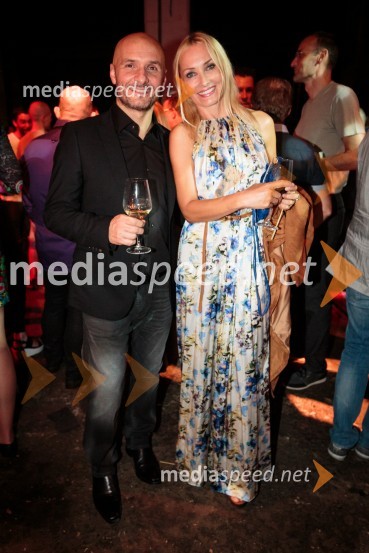  Branko Čakarmiš,  programski direktor, Pro Plus;  Tanja Ribič, igralkaPOP Promenada 2016