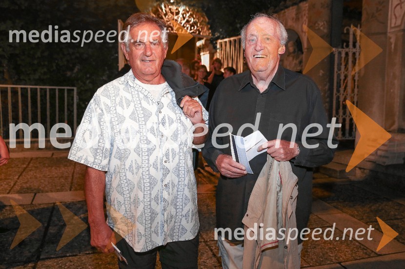  Ivo Umek, nekdanji direktor Založbe RTV Slovenija;  Mojmir Sepe, skladateljFestival Ljubljana: Laibach in Simfonični orkester RTV Slovenija