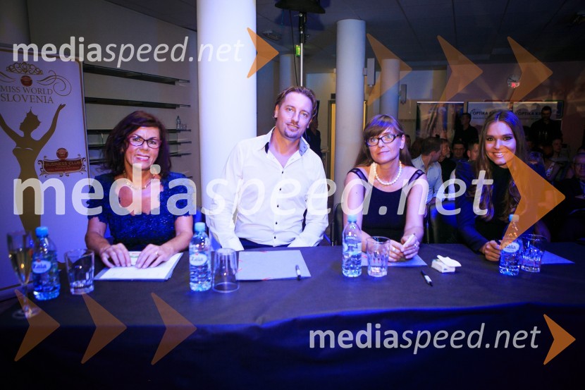  Anita Ogulin, Zveza prijateljev mladine;  Miha Rakar, direktor Vodnega mesta Atlantis ;  Mojca Šimnic Šolinc, Tosama d.o.o.;  Nives Orešnik, Miss Slovenije 2012Miss Slovenije 2016 je Maja Taradi