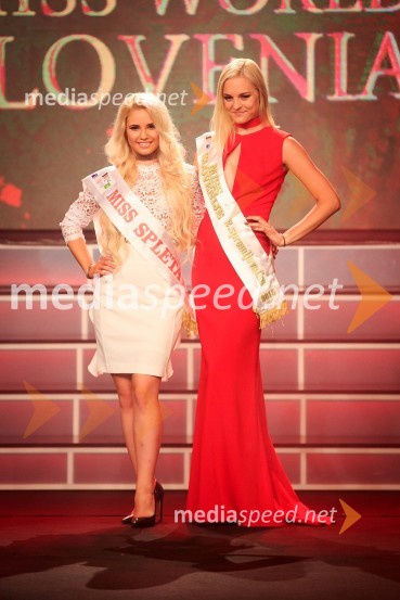  Urška Grčar, kandidatka za Miss Slovenije 2016, Miss spleta 2016, Obraz Hitradia Center 2016;  Tadeja Pavlič, 2. spremljevalka, Miss Slovenije 2015Miss Slovenije 2016 je Maja Taradi