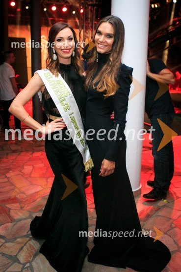  Patricia Koželj, 1. spremljevalka, Miss Slovenije 2015;  Nives Orešnik, Miss Slovenije 2012Miss Slovenije 2016 je Maja Taradi