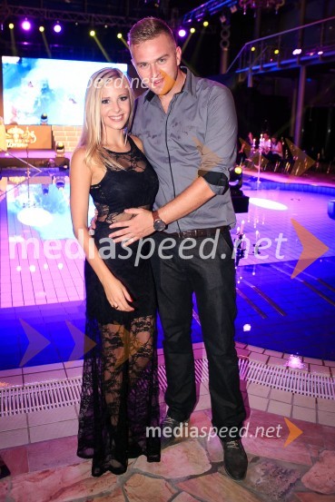  Anja Mihelič, 1. spremljevalka Miss Slovenije 2014;  Ažbe DimecMiss Slovenije 2016 je Maja Taradi