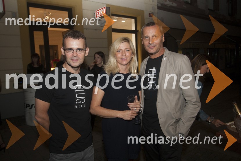  Alan Kavčič, predstavnik za odnose z javnostmi SNG Maribor;  Pia Clug, baletna plesalka;  Danilo Rošker, direktor SNG MariborUvertura v Clug Week ter predstavitev kolekcije Edward by E2RD