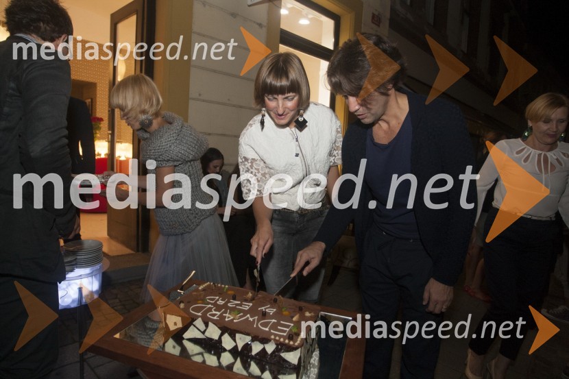  Bojana Kovačič Zemljič, oblikovalka nakita E2RD;  Edward Clug, umetniški direktor, Balet SNG MariborUvertura v Clug Week ter predstavitev kolekcije Edward by E2RD