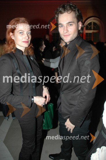 Hermina Kovačič, urednica Diners Magazine in Jaka Jeler, televizijski voditelj ter novinarPodelitev nagrad za modno in vizualno ustvarjalnost Trend 2007
