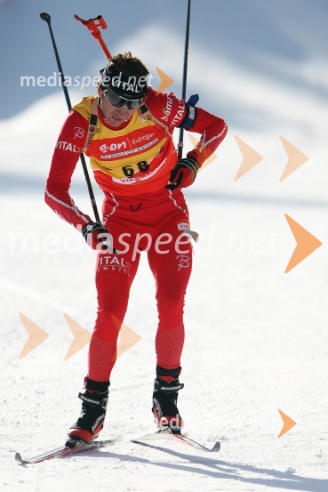 Ole Einar Björndalen (Norveška), proti ciljni arenie.on Ruhrgas IBU svetovni pokal v biatlonu / sprint moški
