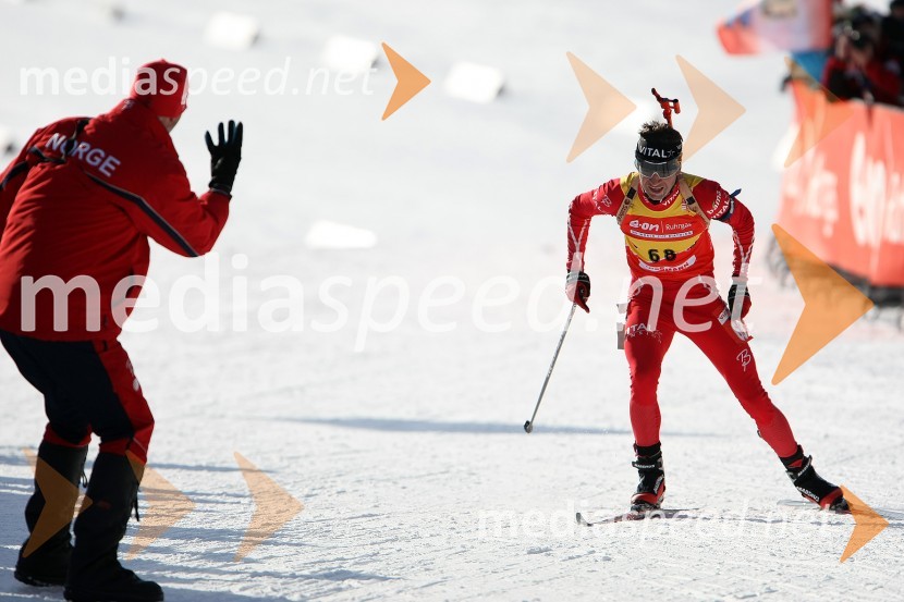 Ole Einar Björndalen (Norveška)e.on Ruhrgas IBU svetovni pokal v biatlonu / sprint moški