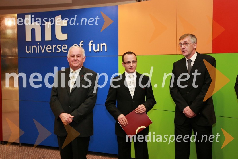 Edvard Čagran, župan občine Šentilj, Gregor Jeza, predsednik uprave Hit Šentilj d.d. in mag. Niko Trošt, predsednik uprave Hit d.d.Otvoritev igralniško zabaviščnega centra Mond v Šentilju