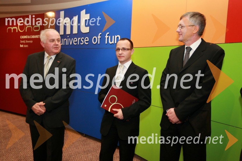 Edvard Čagran, župan občine Šentilj, Gregor Jeza, predsednik uprave Hit Šentilj d.d. in mag. Niko Trošt, predsednik uprave Hit d.d.Otvoritev igralniško zabaviščnega centra Mond v Šentilju
