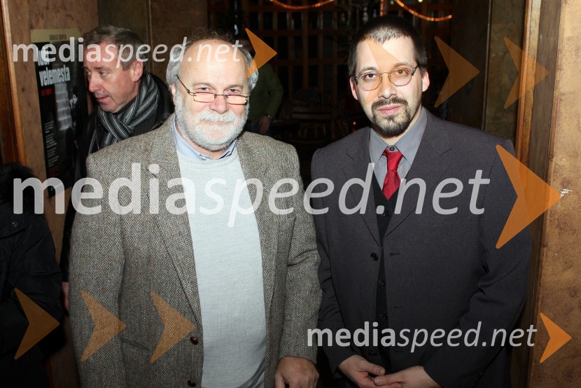 Stane Malčič, predsednik sveta Slovenske kinoteke in Boštjan Miha Jambrek, vodja programskega oddelka Slovenske kinotekeOtvoritev gostovanja Slovenske kinoteke v Mariboru