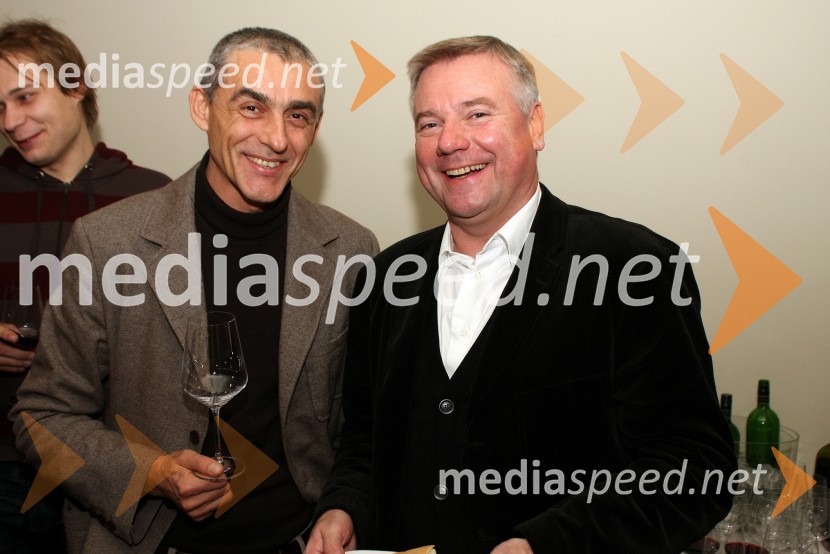 Samo Fistravec, alpinist, snemalec in scenarist in Staš Ravter, direktor Slovenske kinotekeOtvoritev gostovanja Slovenske kinoteke v Mariboru