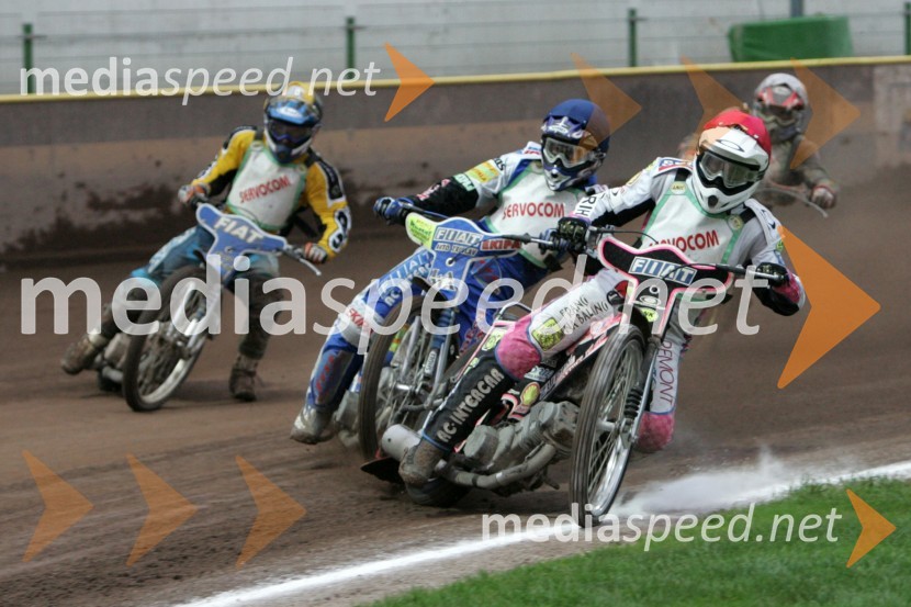 Aleš Kraljič, AMTK Ljubljana, Matej Žagar, AMTK Ljubljana in Jernej Kolenko, AMTK LjubljanaSPEEDWAY, 7. dirka za DP