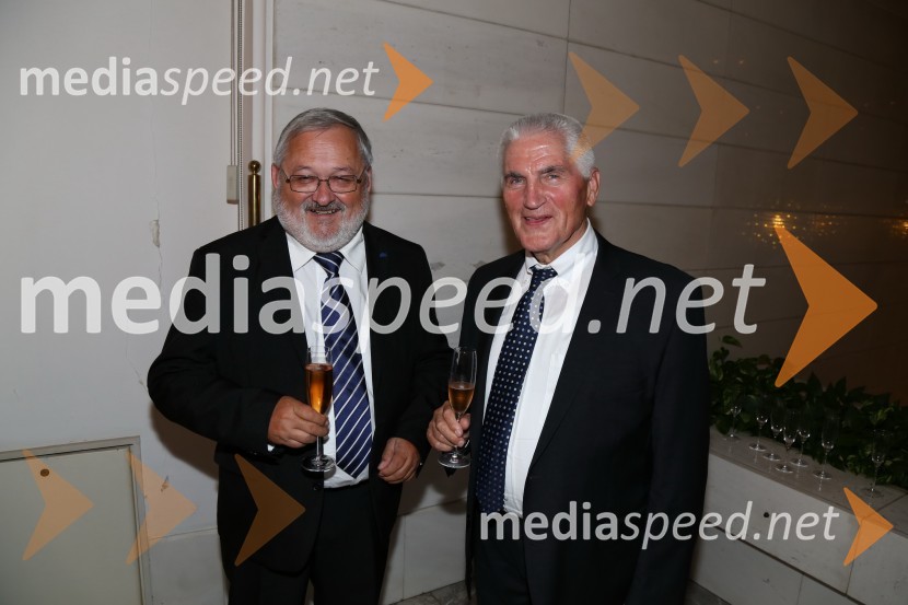 prof. dr. Igor Tičar, rektor, Univerza v Mariboru; prof. dr. Ludvik Toplak,  predsednik Alma Mater Europaea, nekdanji rektor UMTrije svetovni baletni ansambli, združeni v enem večeru