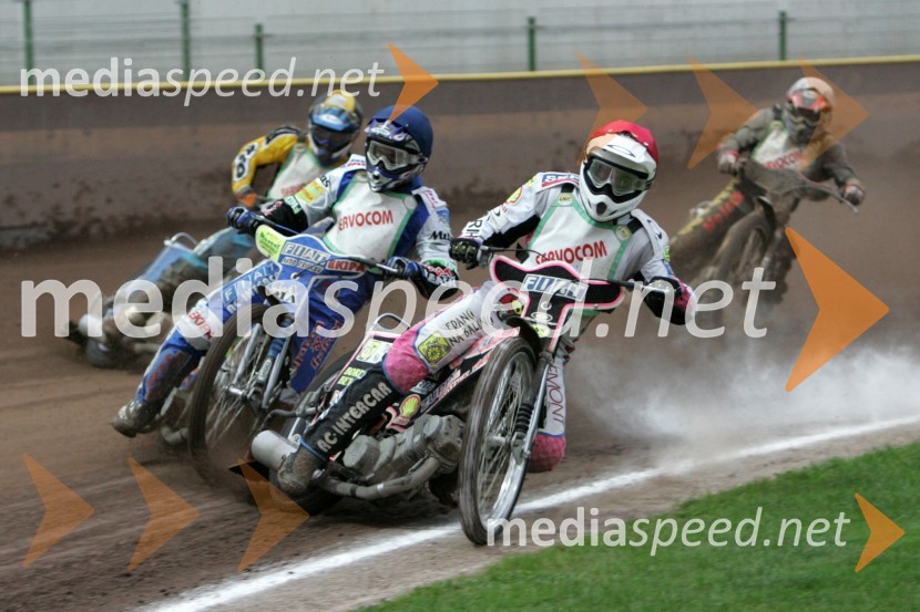 Aleš Kraljič, AMTK Ljubljana, Matej Žagar, AMTK Ljubljana in Jernej Kolenko, AMTK LjubljanaSPEEDWAY, 7. dirka za DP