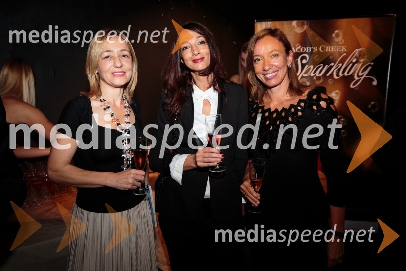 dr. Alja  Brglez, vodja kabineta predsednika RS;  Vesna Milek, novinarka; mag. Ladeja Košir Godina, Giacomelli media, ABC PospeševalnikZaljubljenca, premiera predstave