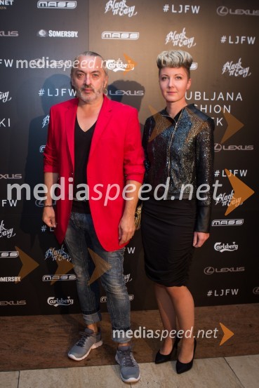  Milan Gačanovič - Gacho, kreativni direktor;  Nina Žnideršič, fotografinjaLjubljana Fashion Week  (LJFW), 1. dan