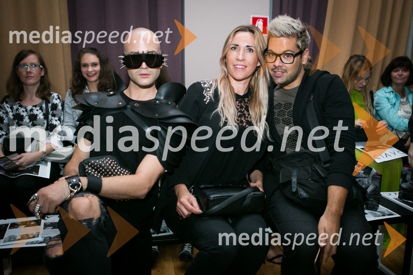  Miha Kavčič, tekmovalec, Kmetija: Nov začetek;  ... ;  Nejc Simšič, novinarLjubljana Fashion Week  (LJFW), 1. dan