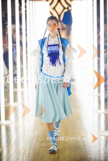 Modna kolekcija Tine GorkičLjubljana Fashion Week  (LJFW), 1. dan