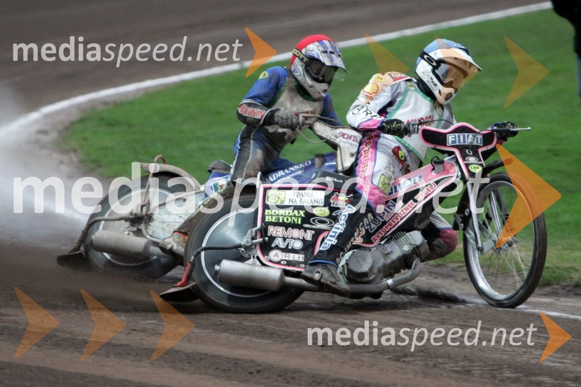 Nikola Martinec, SK Prelog Unia Hrvaška in Jernej Kolenko, AMTK LjubljanaSPEEDWAY, 7. dirka za DP