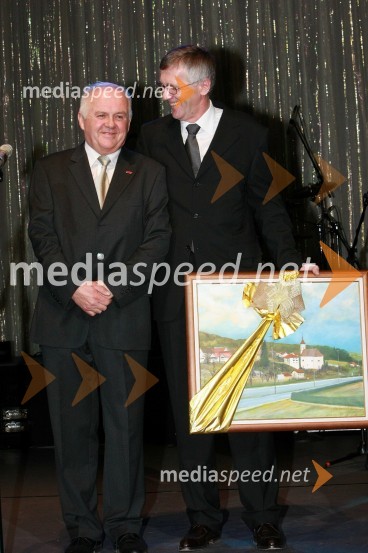 Edvard Čagran, župan občine Šentilj in mag. Niko Trošt, predsednik uprave Hit d.d.Otvoritev igralniško zabaviščnega centra Mond v Šentilju