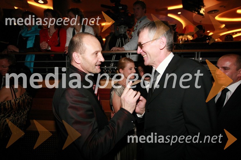 Marjan Pojbič, poslanec Državnega zbora Republike Slovenije in mag. Niko Trošt, predsednik uprave Hit d.d.Otvoritev igralniško zabaviščnega centra Mond v Šentilju